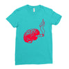joint smoking brain Ladies Fitted T-Shirt
