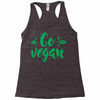 go vegan Racerback Tank