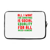 all i want for christmas Laptop sleeve