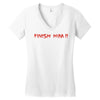 finish him Women's V-Neck T-Shirt