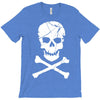 skull and crossbones pirate neon T-Shirt