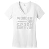 wooden spoon survivor Women's V-Neck T-Shirt