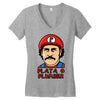 plata o plumber Women's V-Neck T-Shirt