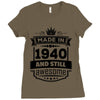 Made In 1940 And Still Awesome Ladies Fitted T-Shirt
