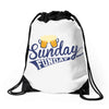 Sunday Funday Drawstring Bags