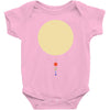 minimal solar system Baby Bodysuit