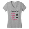 wine shopping Women's V-Neck T-Shirt