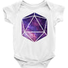d20 galaxy Baby Bodysuit