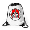 skull woman Drawstring Bags