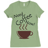 need coffee now! Ladies Fitted T-Shirt