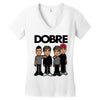 dobre twins dobre brother Women's V-Neck T-Shirt