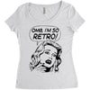 oh my god i am so retro Women's Triblend Scoop T-shirt