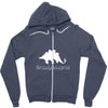 grandpa dinosaur Zipper Hoodie