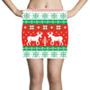 reindeer christmas ugly sweater Mini Skirts