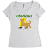 obedience Women's Triblend Scoop T-shirt