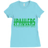 jake paulers green Ladies Fitted T-Shirt