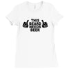 beard t shirt funny t shirt beer tshirt cool shirt mens tshirt austin Ladies Fitted T-Shirt