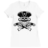 retro pirate Ladies Fitted T-Shirt