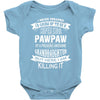 Super Cool Pawpaw Of A Freaking Awesome Granddaughter Baby Onesie