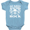biker t shirt cafe racers ton up boys rockers greasers rock &amp; roll Baby Onesie