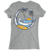 skull summer Ladies Fitted T-Shirt