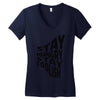 stay hungry stay foolish Women's V-Neck T-Shirt