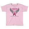 my hero is now my angel breast cancer awareness Toddler T-shirt