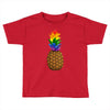 rainbow pineaplle Toddler T-shirt