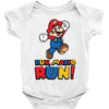 run, mario run Baby Onesie