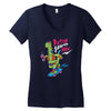 retrosaurus rex Women's V-Neck T-Shirt