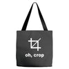 oh crop Tote Bags
