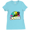 neon lacrosse Ladies Fitted T-Shirt