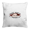 September Peeking Out Baby Boy Throw Pillow