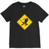 ninja crossing sign V-Neck Tee