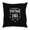 original parts vintage established 1981 perfectly aged Throw Pillow