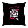 this girls heart Throw Pillow