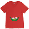 Two Peas In a Pod Twin Babies V-Neck Tee