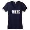 i am king Women's V-Neck T-Shirt