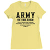 Army Of The Lord Christian T Shirts Bible Verse Ladies Fitted T-Shirt