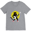 rock cat V-Neck Tee