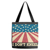 I Don't Kneel Tote Bags