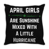 April Girls Throw Pillow