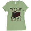 the cake is a lie Ladies Fitted T-Shirt