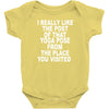 yoga pose post Baby Bodysuit