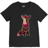 floral fox V-Neck Tee