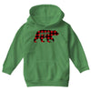 papa christmas bear Youth Hoodie