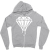 dripping diamond logo Zipper Hoodie