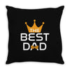 The Best Dad Throw Pillow