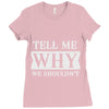 tell me why we shouldn't Ladies Fitted T-Shirt