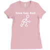 save gas run Ladies Fitted T-Shirt